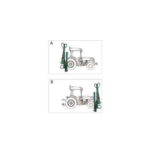 Taille haie grand bras micro tracteur GEO BRC 180