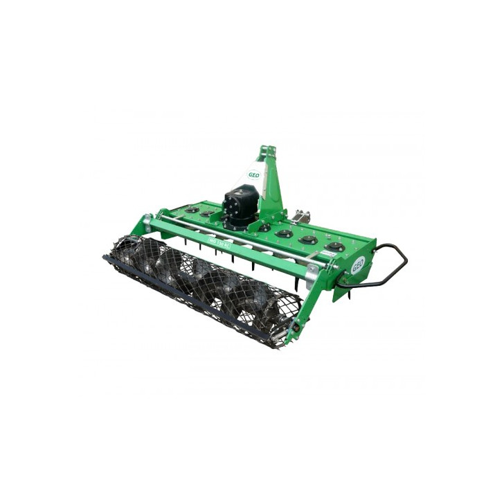 Herse rotative tracteur 30 &agrave; 60 ch GEO MG 210 rouleau grille