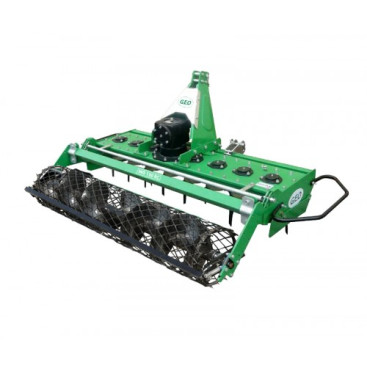 Herse rotative tracteur 30 à 60 ch GEO MG 210 rouleau grille