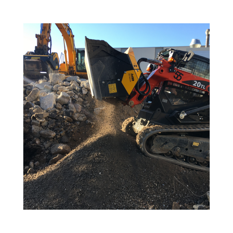 Godet cribleurs broyeur sur chargeur MB-HDS220