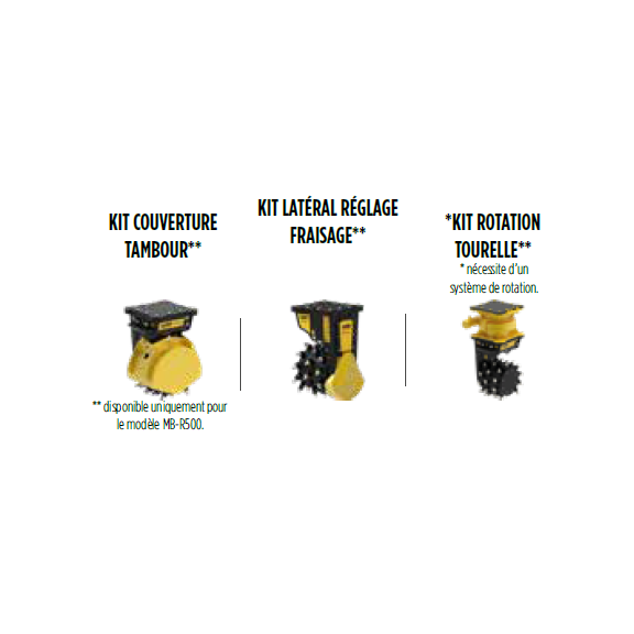 Fraise hydraulique MB-R500