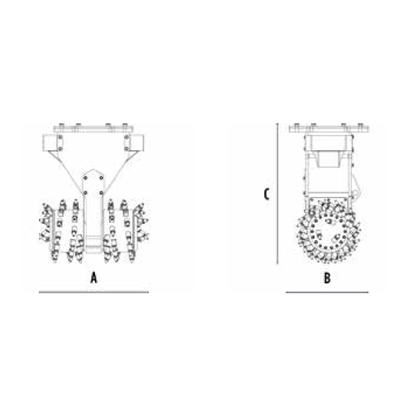 Fraise hydraulique MB-R700