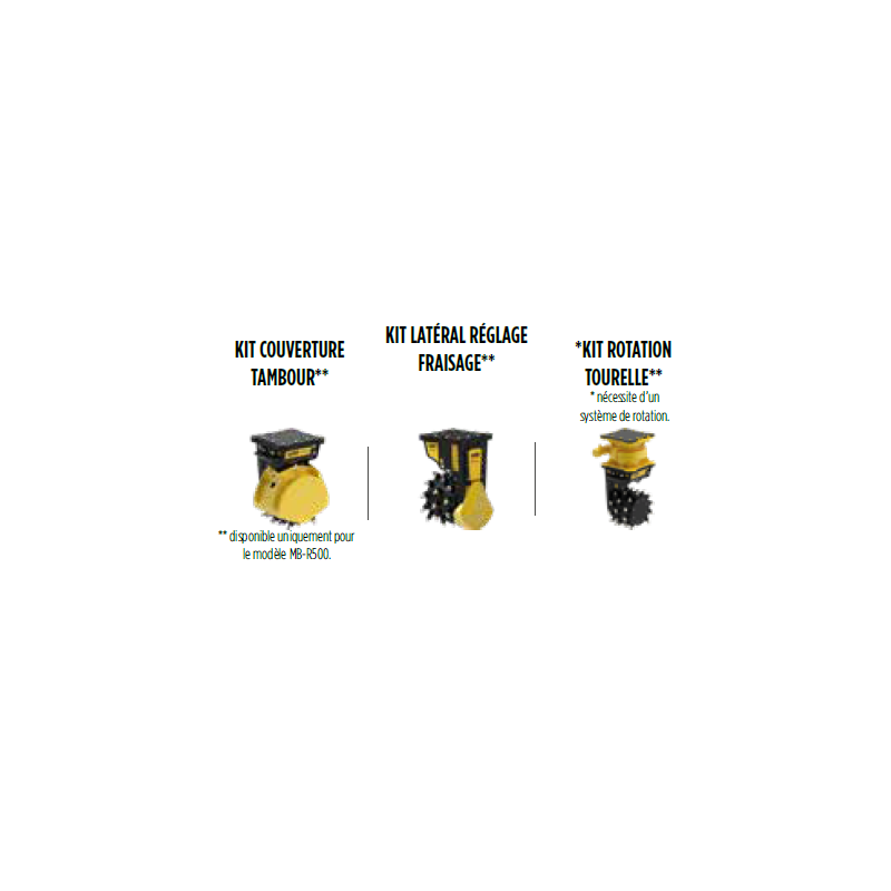 Fraise hydraulique MB-R800 Fraise hydraulique MB-R800