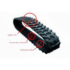 Chenilles Caoutchouc pour mini-pelle et engin Tp Chenilles Caoutchouc pour mini-pelle et engin Tp