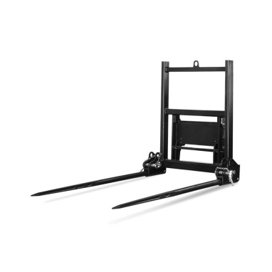 Fourche &agrave; balles 2 dents repliables