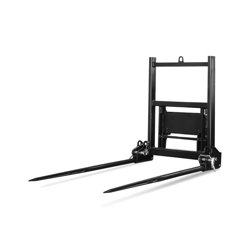 Fourche &agrave; balles 2 dents repliables